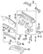 4815833 - Body: Bulkhead Reinforcement for Chrysler: Prowler Image