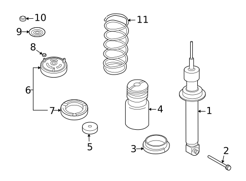 Struts & Components for 2009 BMW M6 #0