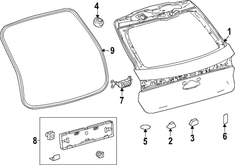Gate & Hardware for 2023 Lexus RX500h #0