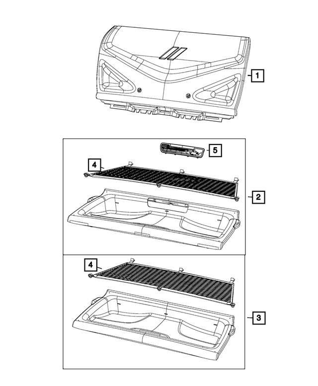 6RP40DX9AA - : Cargo Tray for Mopar Image