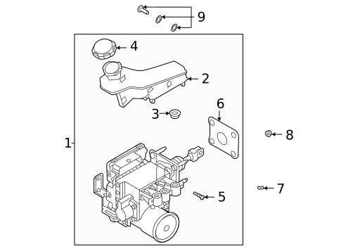 Master Cylinder - Components On Dash Panel for 2020 Hyundai Sonata #0