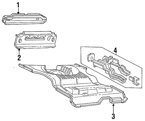 Rear Body for 1988 Ford Escort #1