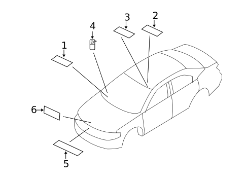 Labels for 2010 Chrysler Sebring #1