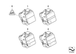 61319159052 - Vehicle Electrical System: Switch Center, C. Console, Switch Block for BMW Image