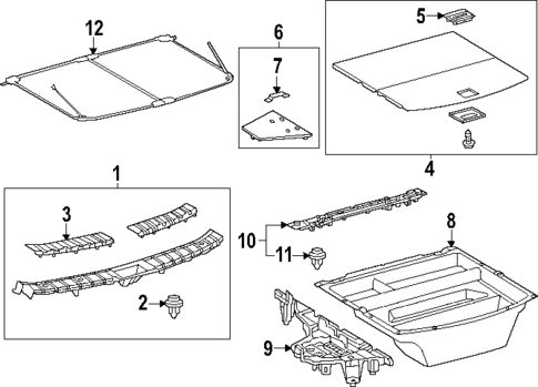 Interior Trim - Rear Body for 2024 Lexus RZ450e #0