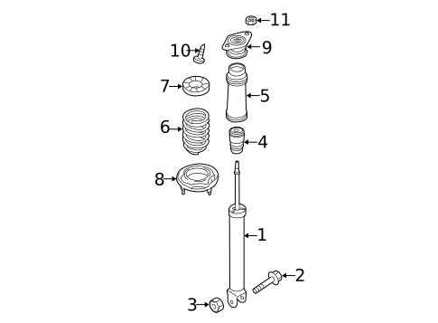 Shocks & Components for 2011 Hyundai Sonata #0