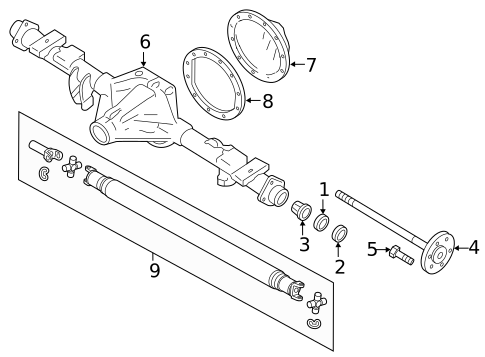Axle Housing for 2021 Chevrolet Silverado 1500 #4