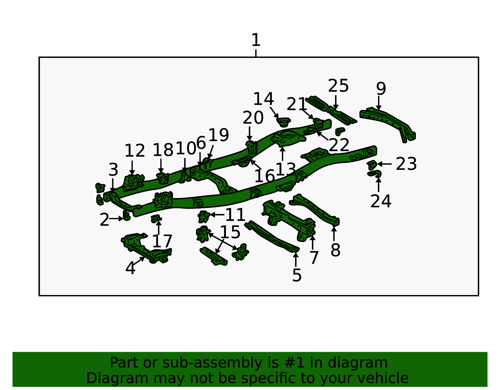 2004-2007 Toyota Land Cruiser Frame Assembly 51001-6C590 | OEM Parts Online