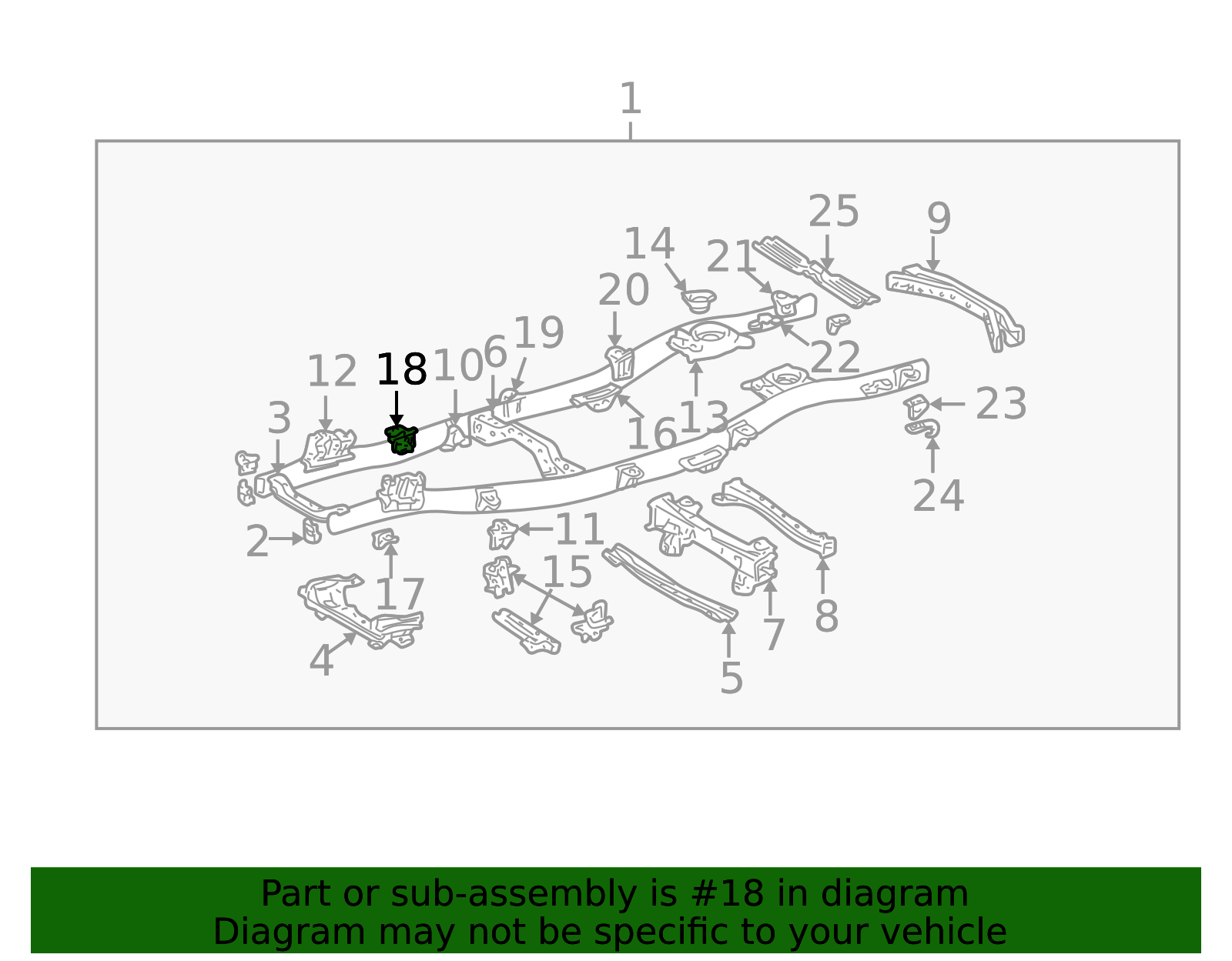 51703-60060 - Cab Mount Bracket 1998-2007 Toyota Land Cruiser | Toyota ...