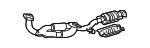 174100A080 - Exhaust: Converter &amp; Pipe for Toyota Image image