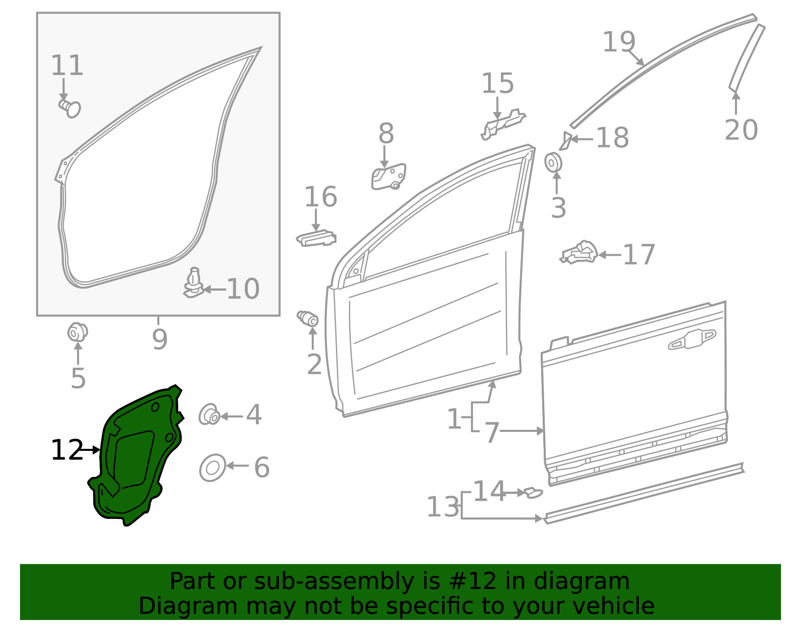 2019-2025 Toyota Access Cover 67831-0R060 | Toyota Parts Express