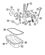 4781454AC - Engine 2.4L Four Cylinder: Engine Oil Pump for Mopar Image