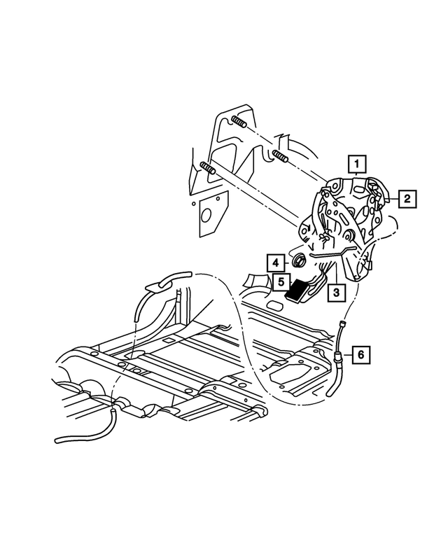 55398320AC - Brakes: Parking Brake Cable for Mopar Image