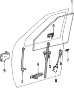 4719189 - Body: Glass for Chrysler: Town &amp; Country | Dodge: Caravan, Grand Caravan, Mini Ram Image