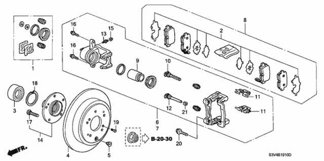 Rear Brake for 2006 Acura MDX #0