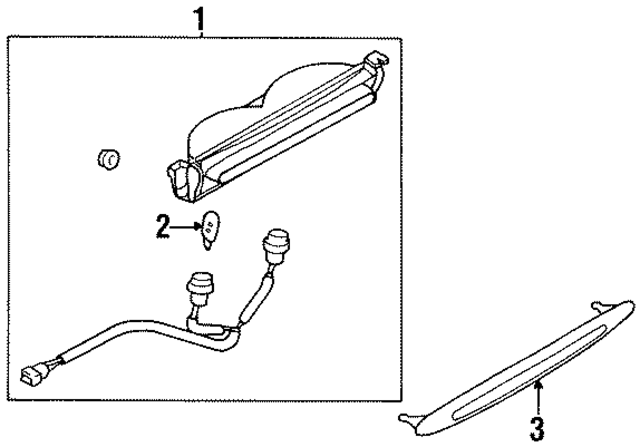 MB944921 - Electrical: Center High Mount Stop Light for Mopar Image
