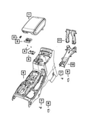 6AC68TX7AJ - Interior Trim: Console Armrest for Mopar Image