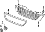 75101SW5A01ZA - Body: Grille for Acura: TL Image