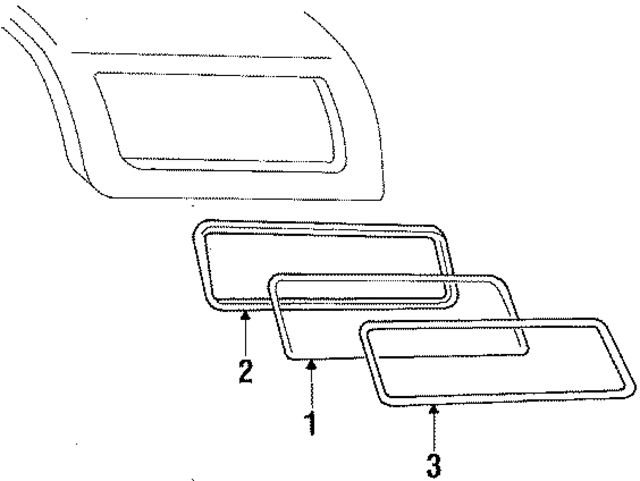 E4TZ9829710F - Body: Glass for Ford: Bronco Image