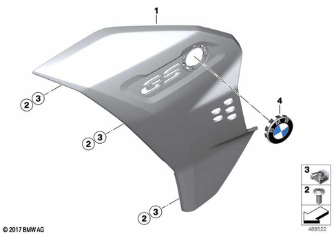 Motorcycle Trim Section, Windshield for 2019 BMW-Motorrad F 850 GS Adventure #5