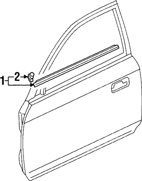 Exterior Trim - Door for 2001 Honda Prelude #0