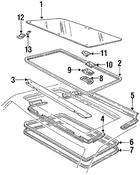 Sunroof for 1986 Buick Century #0