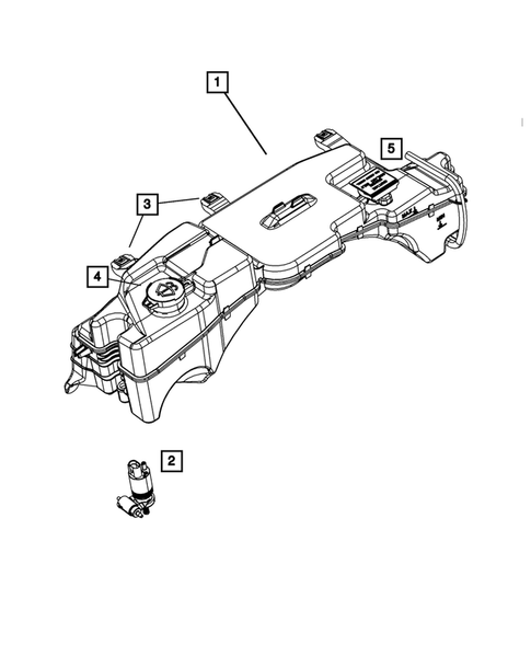 Tank, Coolant Engine for 2007 Dodge Nitro #0