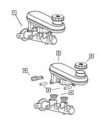 4779168AB - Service Brakes: Brake Master Cylinder for Mopar Image