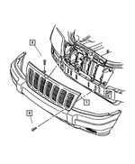 68039844AA - : Fascia Grille for Jeep: Grand Cherokee Image