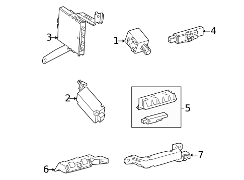 Keyless Entry Components for 2018 Toyota Corolla #0