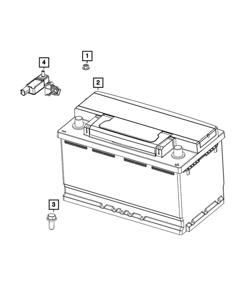 Battery, Battery Tray and Cables for 2022 Ram 3500 #3