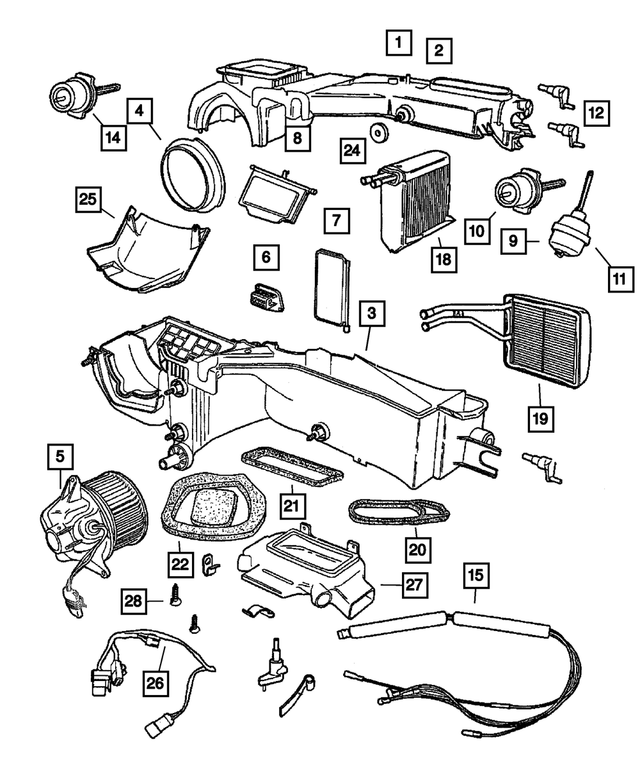 5170954AA - : Blend Door Actuator for Mopar Image