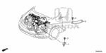 32744RB1J00 - Engine: STAY, ENGINE HARNESS for Honda Image