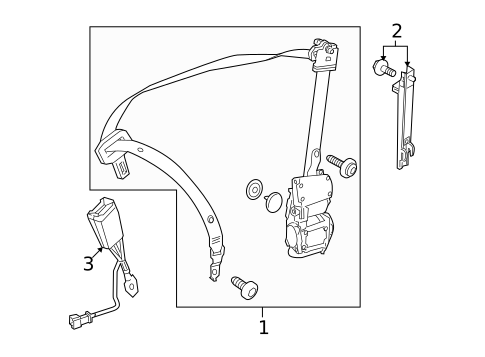 Seat Belt for 2018 Mercedes-Benz GLC 63 AMG&reg; #1
