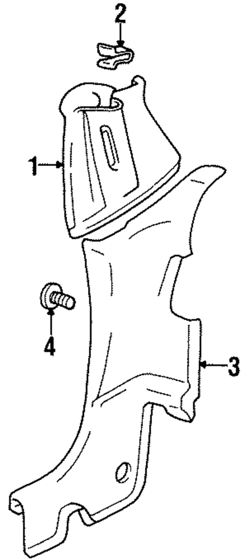Interior Trim - Quarter Panels for 1996 Suzuki X-90 #0