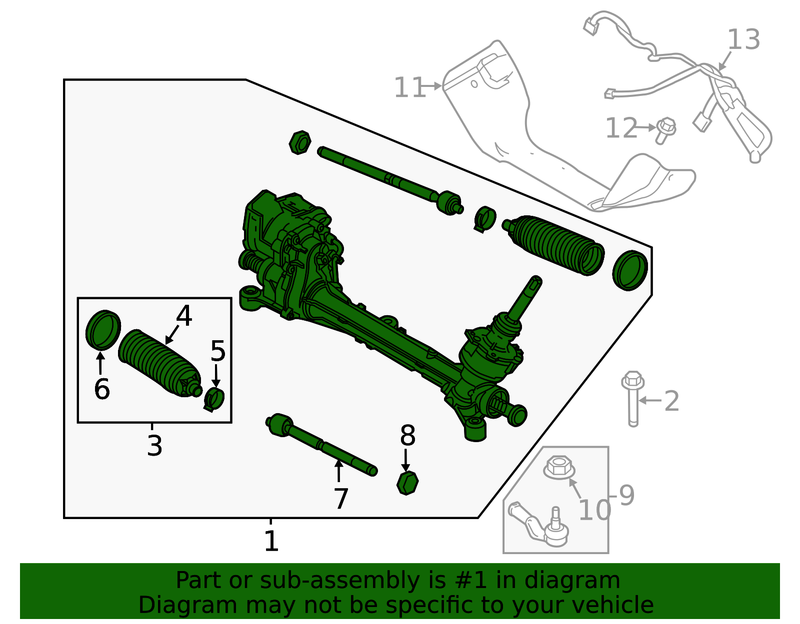 HV6Z-3504-FG - Rack And Pinion Assembly 2014-2018 Ford Focus | Ford ...