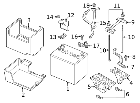 Battery for 2025 Mitsubishi Eclipse Cross #0