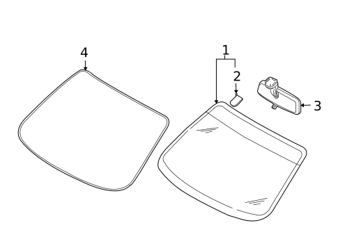 Glass - Windshield for 2011 Chevrolet Aveo #0