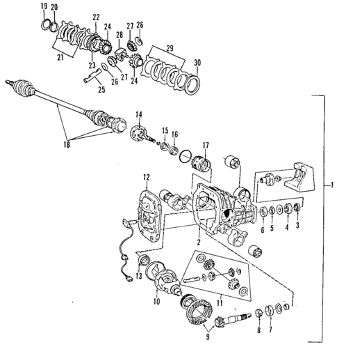 Rear Axle for 1994 Volvo 960 #1