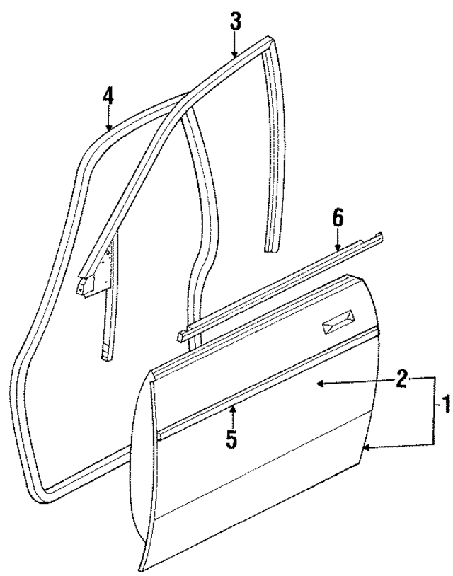 JLM2181 - Body: Door Shell for Jaguar Image