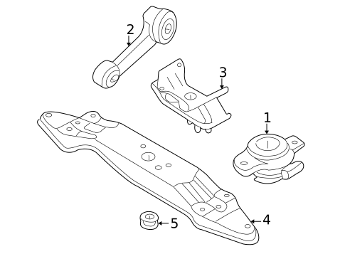 Engine & Trans Mounting for 2003 Subaru Outback #0