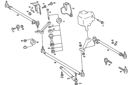 Steering Linkage for 1987 Mercedes-Benz 190D #3