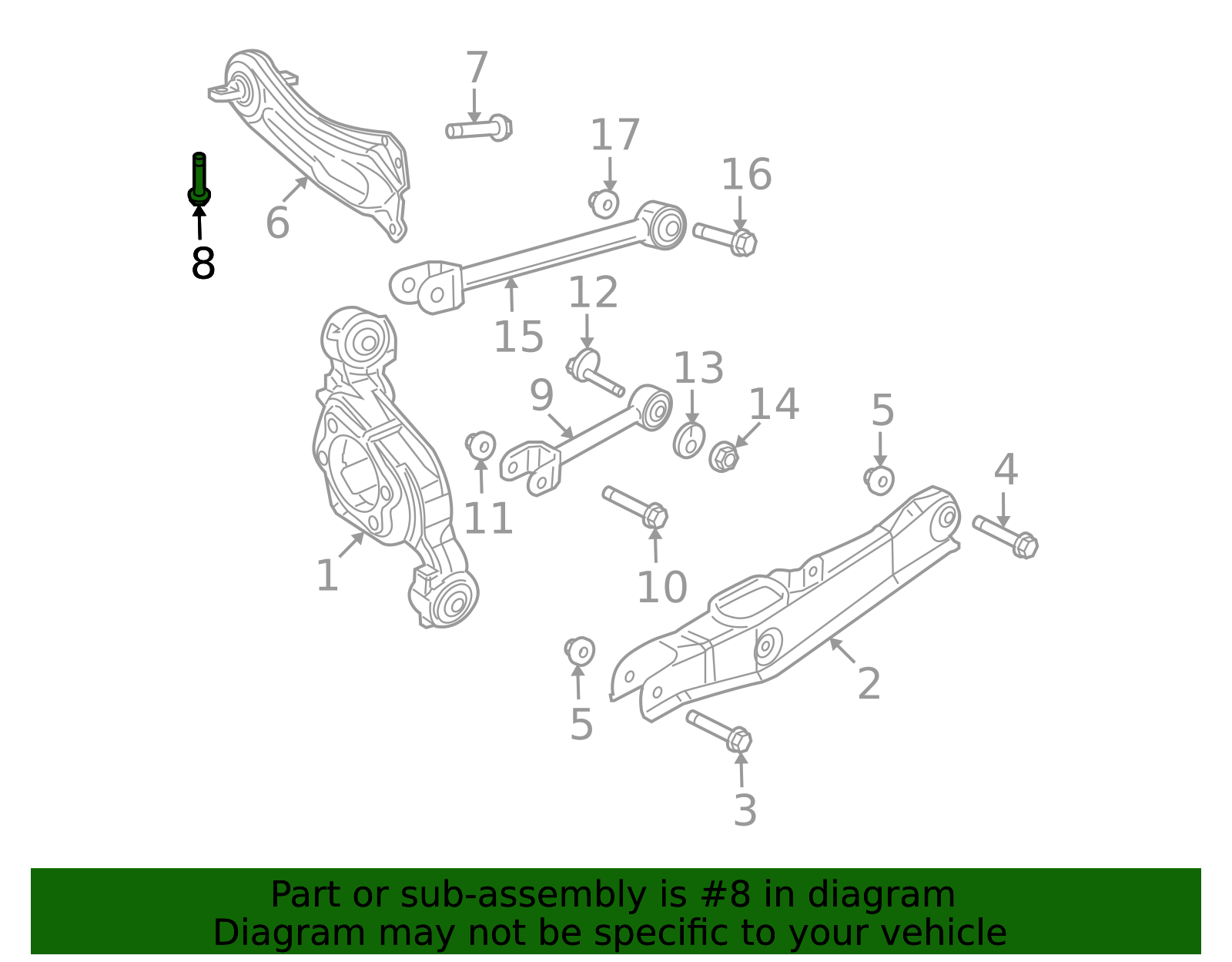 2005-2025 Mopar Trailing Arm Screw 06104462AA | Mopar Parts Canada