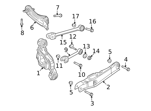 Rear Suspension for 2018 Dodge Journey #2