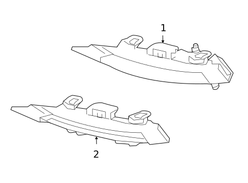 Daytime Running Lamp Components for 2013 Mercedes-Benz S600 #0