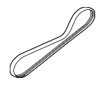 MN187015 - Cooling System: Power Steering Belt for Mitsubishi: Eclipse, Endeavor, Galant Image