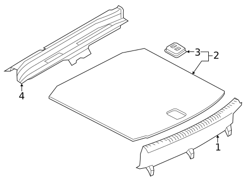 Interior Trim - Rear Body for 2025 Audi A3 Quattro #2