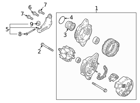 Alternator for 2017 Hyundai Tucson #1