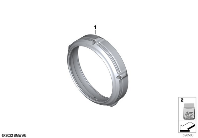 77515A0B9E3 - Design: Cover Panel Headlamp Machined - Rsd for BMW-Motorrad Image