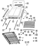 68371795AC - Body Sheet Metal Except Doors: Convertible Top Frame Assembly for Jeep: Wrangler Image